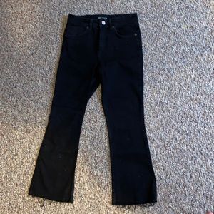 Zara kick flare ankle jeans size 40, size 8, mid rise
